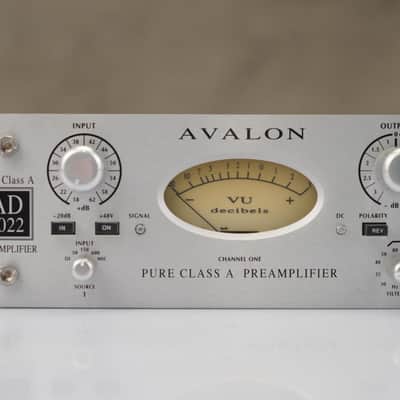 Avalon AD 2022 Dual Preamplifier w/ Power Supply w/ Mogami Gold Cables #58642 image 4