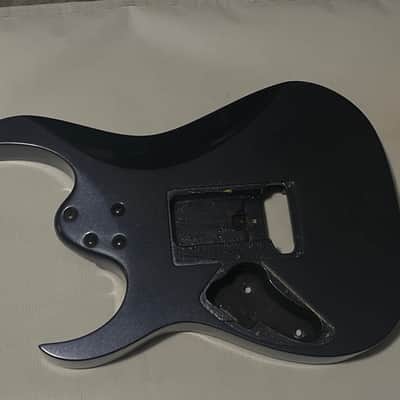 2004 Indonesian Ibanez RG220B Navy Metallic Basswood Guitar Body Floyd Ready image 10