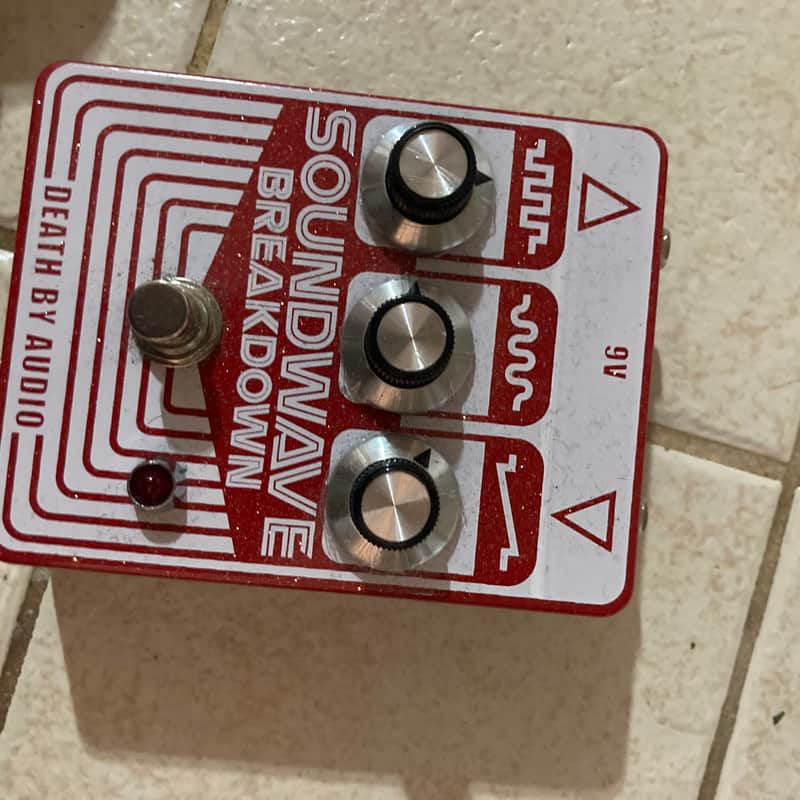 Death By Audio Sound Wave Breakdown V2 Red Glitter