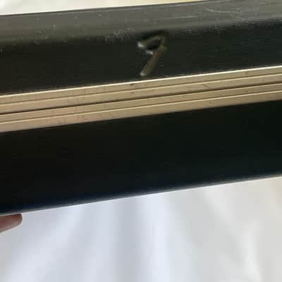 1990's Fender USA Stratocaster Telecaster Black Molded Hardshell Guitar Case Butterfly Latches image 5