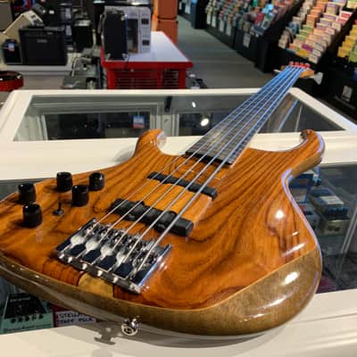 Kinal MK-5 Fretless Left Handed Bass 2000s Natural Cocobolo image 1
