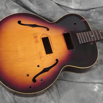1957 Gibson ES-125 D Vintage Project Husk - Sunburst - Rare Double Pickup Model image 3