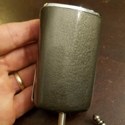 Webcor Weird Japan Harp Mic Desk? 1960s Chrome and Grey Hammered Paint image 8