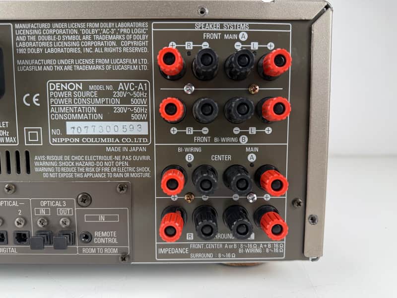 Denon AVC-A1 AV Surround Amplifier - 140watt in 8ohm - Phono In