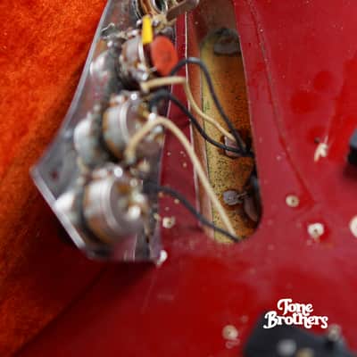 100% Original! 1965 Fender Jazz Bass - Candy Apple Red image 16