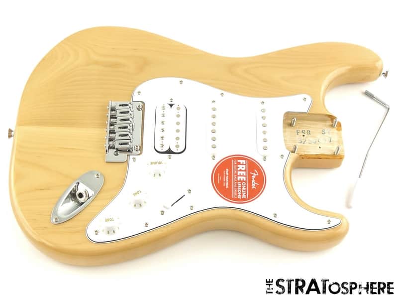 Fender Squier Affinity HSS Stratocaster Strat LOADED BODY Guitar, Natural image 1