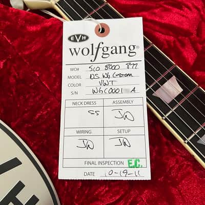 EVH Wolfgang USA Custom Shop Hardtail ONLY 66 Made ! 2011 Mint Eddie Van Halen image 21