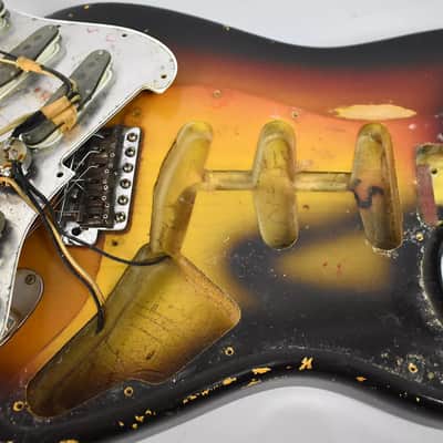 Vintage 1966 Fender Stratocaster with Brazilian Rosewood Fretboard image 16