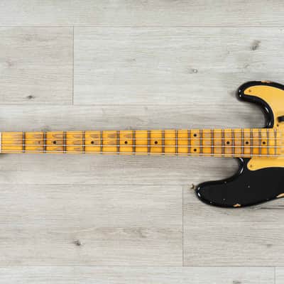 Fender Custom Shop '58 Precision Bass Heavy Relic, Maple Fretboard, Aged Black image 6