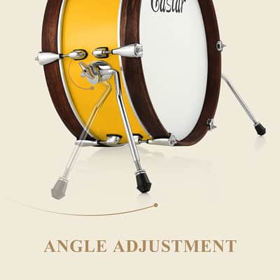 Eastar Compact Drum Set- 2-Piece Travel Drum Kit with 18" bass and 10" snare image 6