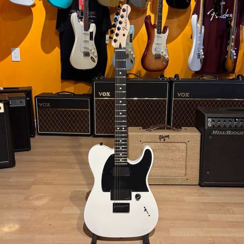 Fender Jim Root Telecaster (Flat White) Electric Guitar (Demo - Micro-Dent In Headstock)