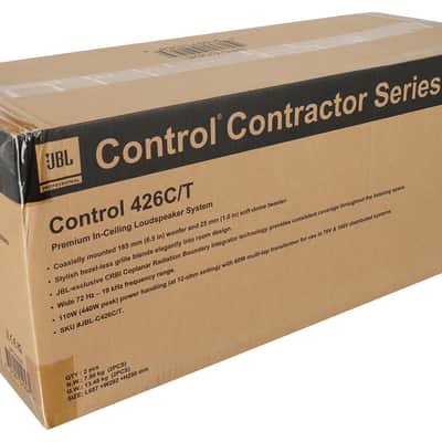 4 JBL Control 426C/T 6.5" Commercial 70v Ceiling Speakers+Crown Amp 4 Restaurant image 12