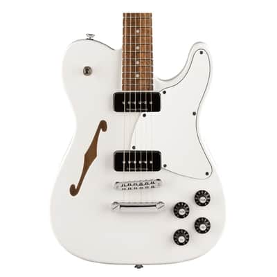 Fender Jim Adkins JA-90 Telecaster Thinline - White w/ Laurel FB image 1