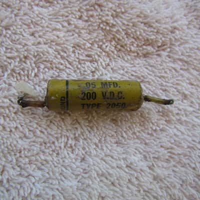 Vintage Chicago Condenser Corp Capacitor Vintage Amplifier Or Guitar Capacitor Vintage Amp/Guitar Part .05MFD 200 VDC image 1