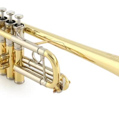 Yamaha YTR-8445 II Xeno Professional C Trumpet - Clear Lacquer with Yellow Brass Bell image 1