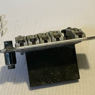 1990's Jackson Dinky Guitars JT-580LP Takeuchi Brushed Chrome Licensed Floyd Rose Tremolo Guitar Bridge For Parts image 5