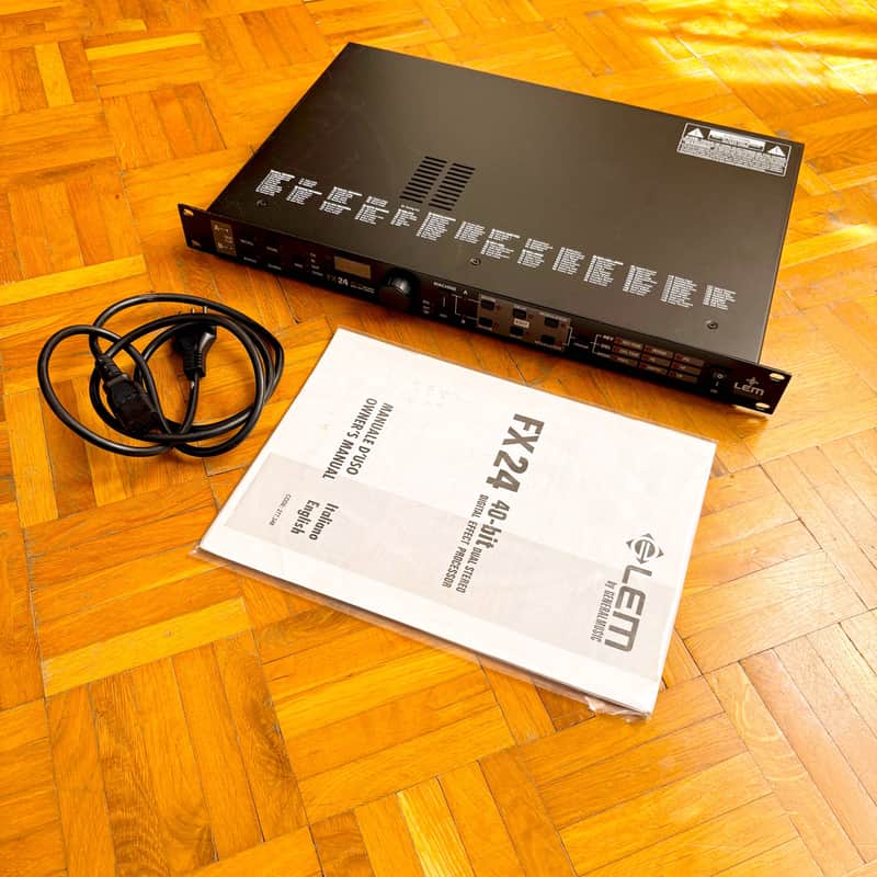 LEM FX-24 Multi-effect Reverb Delay Box! Made in Italy in 1990s! With original printed manual! image 1