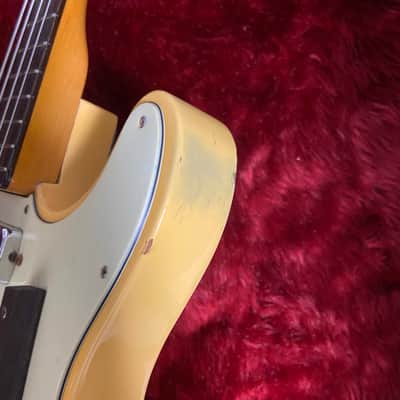 c.1967-Burns/Teisco Telecaster Style Bass MIJ Vintage Bass “White” image 10