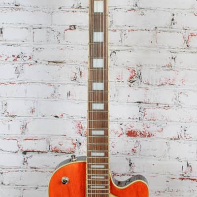 DeArmond - M77T Solid Body Electric Guitar - Trans Orange - w/Bag - x8576 - USED image 3