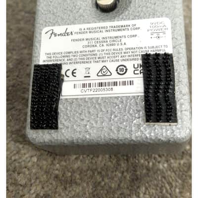 Fender Hammertone Delay Effects Pedal - Grey - Delay Pedal - Excellent image 3