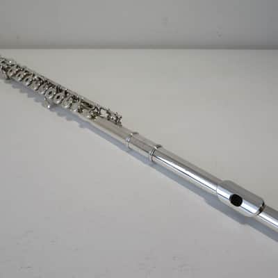 Yamaha YFL-581 Open Hole In-Line G, Solid Silver Flute image 8