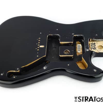 2016 Fender Duo-Sonic BODY Guitar Parts Alder Offset Shape Guitar Parts Black SALE image 1