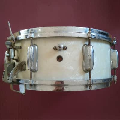 *Slingerland Radio King Snare Drum 14x5.5"WMP Vintage 50s 1Ply Solid Maple Shell image 4