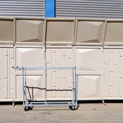 LOT OF 7 WENGER TRAVELMASTER ACOUSTICAL CHOIR SHELLS 4 BASE+3 FILLER w/ CART - $11,995 LIST - CAN SHIP! image 1