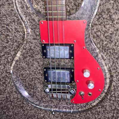 Vintage 1960’s Conrad acrylic electric Bass Guitar made in japan image 5