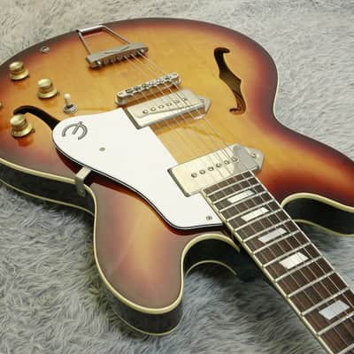 Rare 1989 Epiphone JAPAN MADE Casino Orange Label Vintage sunburst Made in Japan image 2