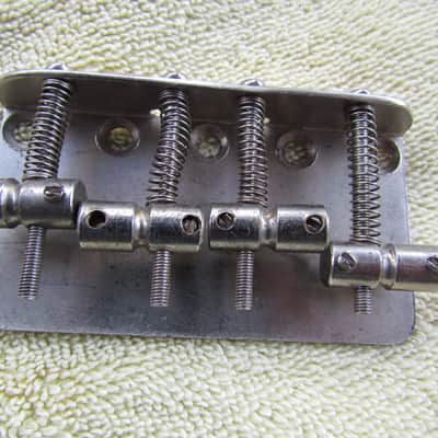 Fender Style Precision Bass Bridge Unlabeled Bass Bridge Fits Jazz Bass & Precision Bass Missing 2 Set Screws image 3