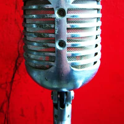 Vintage 1940's Shure 55 Cardioid Dynamic Microphone mod LED light lamp # 1 556S 556 55 55SW image 10