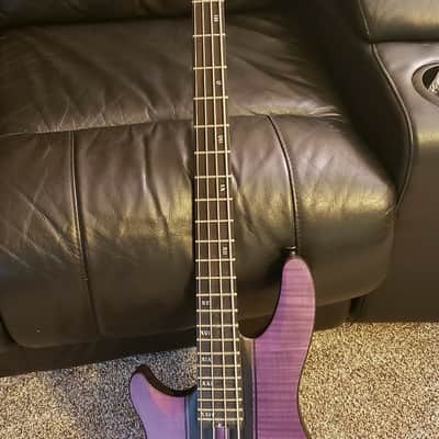 Left Handed Schecter C4 GT DIAMOND SERIES  2020 Satin Purple image 2