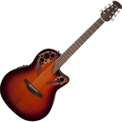 Ovation CE44-1 Celebrity Mid-Depth Solid Spruce Top Mahogany Neck 6-String Acoustic-Electric Guitar w/Gig Bag image 1