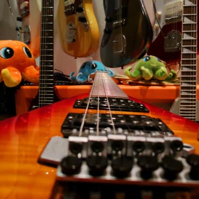 Grover Jackson King V Cherry Burst Flame image 14