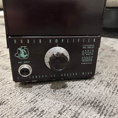 E.F. Johnson Viking 250-33 10 watt vintage tube amplifier project PP triode 6B4G image 2