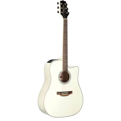 Takamine GD37CE Acoustic-Electric Guitar (with Gig Bag), Pearl White image 6