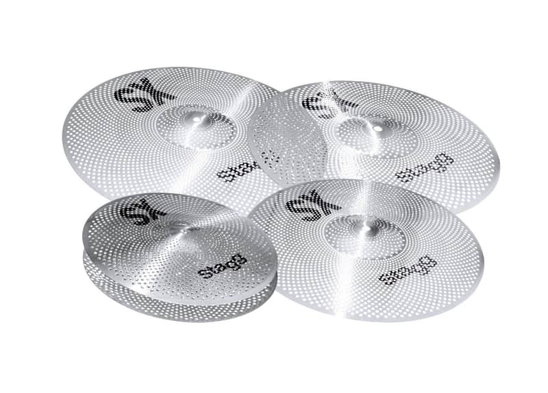 Stagg SXM Silent Cymbal Set including gig bag. image 1