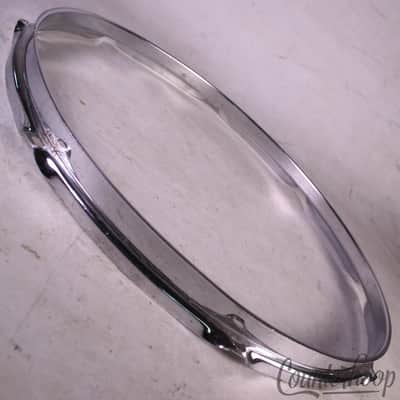 *Ludwig 15" 8-Lug Snare/Tom Drum Batter Rim/Hoop Steel COS Vintage 60s Marching* image 1