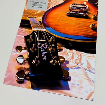 Baker Guitars Full-Line Brochure (B1 / B3 / B7 Series & Finishes Guide) 2002 image 1