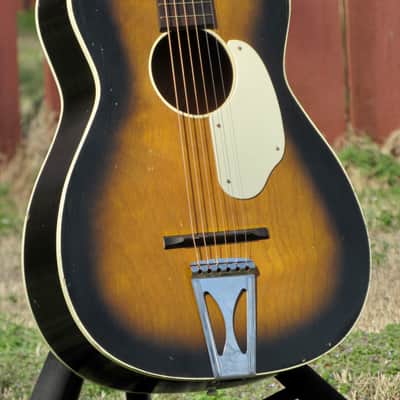 ~Rare~ 1970 Fender Harmony Stella F-1000 Parlor Guitar - All Solid Wood! Pro Setup - Made in USA image 7
