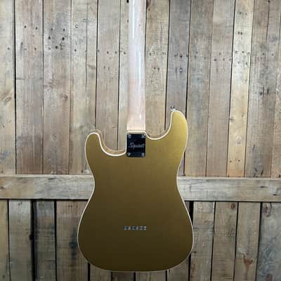 Squier Paranormal Custom Nashville Stratocaster Electric Guitar - Aztec Gold image 4