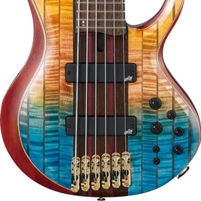 Ibanez BTB Premium 6 String Electric Bass w/Bag - Sunset Fade Low Gloss (BTB1936SFL) image 2