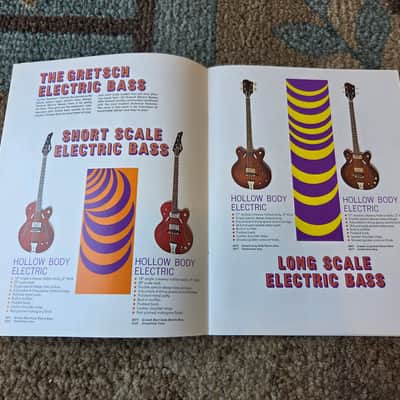 Vintage 1968 Gretsch Guitar, Bass, Amplifier Catalog! Rare, Original Case Candy, Paperwork! image 4