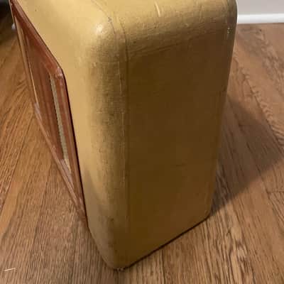 Gibson BR-9 10-Watt 1x8" Guitar Combo 1948 - 1950 - Ivory Leatherette with Trapezoid Grille image 3