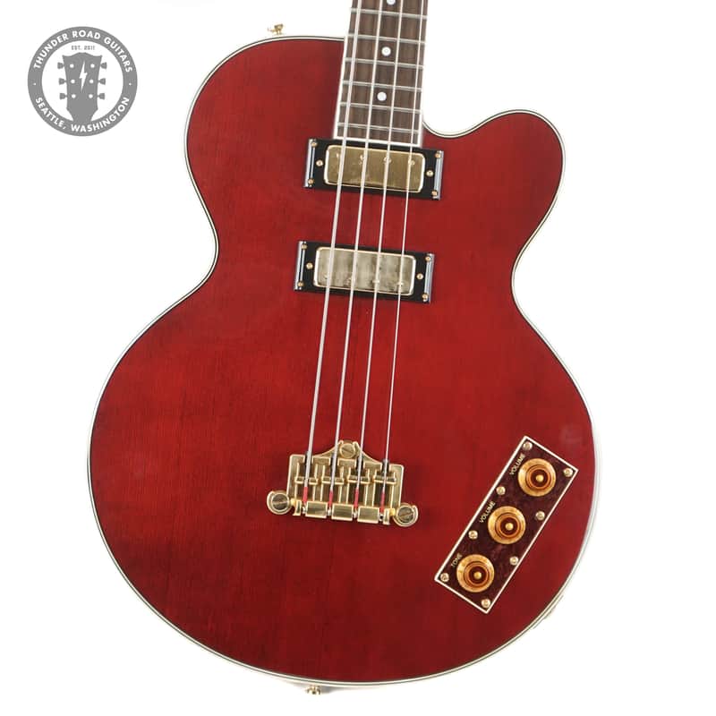 2006 Epiphone Allen Woody Rumblekat Bass Cherry image 1