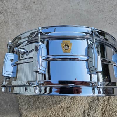 Vintage Ludwig No. 400 Supraphonic 5x14" 10-Lug Aluminum Snare Drum w/ Keystone Badge 1967 (242-1) image 15