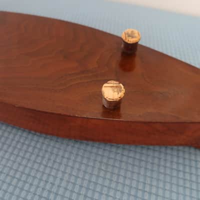 Vintage 1970s The Dulcimer Factory DF STAMP Birch Mahogany 4-String Heart Motif Mountain Dulcimer Walnut Heart Sound Hole K image 11