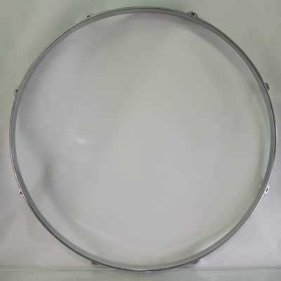 Gretsch 16"Die-Cast 8-Lug Floor Tom Drum Rim Hoop Vintage 60s Chrome Round Badge image 5