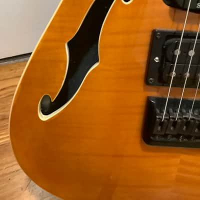 Teton TRS20NT 2013 Semi-Hollow Body Flamed Maple Top Electric Guitar image 7